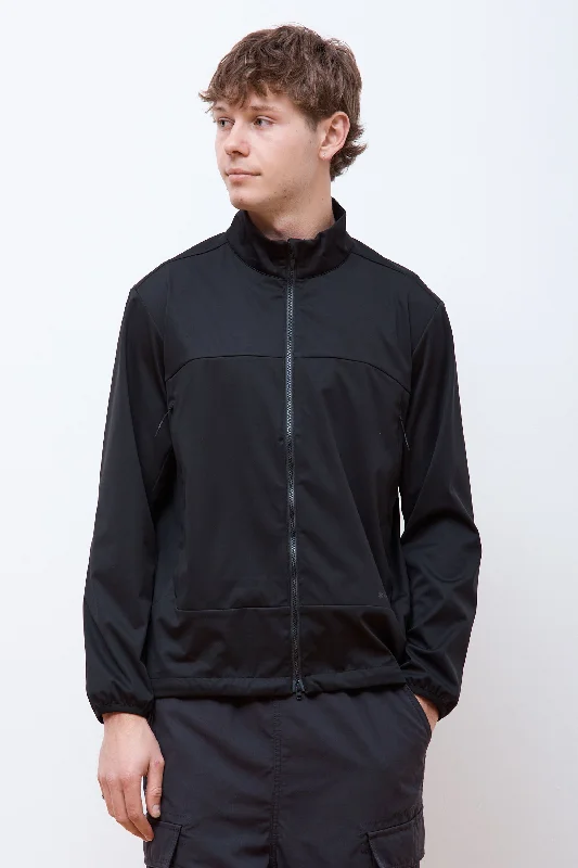 Men's Coats with Adjustable HemsLightweight Softshell Jacket Black