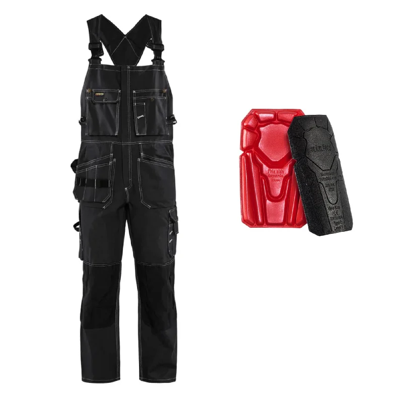Men's Pants with UV ProtectionBlaklader Special Offer 2600 Pack - Workwear Bib Overalls (26001370) + Knee Pads Men's Pants with UV ProtectionBlaklader Special Offer 2600 Pack - Workwear Bib Overalls (26001370) + Knee Pads