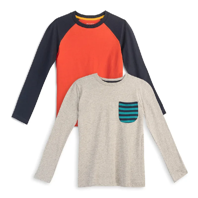 Men's Shirts with French CuffsMightly Boys Ready Set Go Long Sleeve T-Shirt