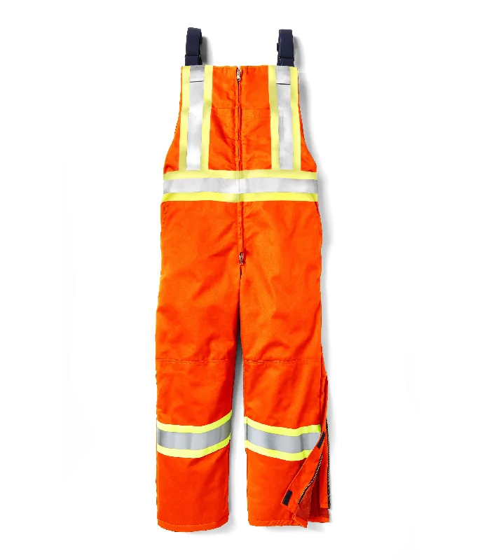 Men's Solid-Colored Pants for VersatilityRasco FR Hi Vis Orange Insulated Bib Overall with 4" Reflective Tape FR6706OH Men's Solid-Colored Pants for VersatilityRasco FR Hi Vis Orange Insulated Bib Overall with 4" Reflective Tape FR6706OH