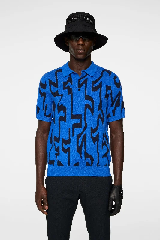 Men's Sweaters with Drawstring WaistbandsNate Jacquard Knitted Shirt