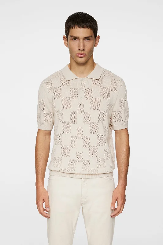 Men's Sweaters with Checkerboard PatternsReymond Stacked Bridge Polo