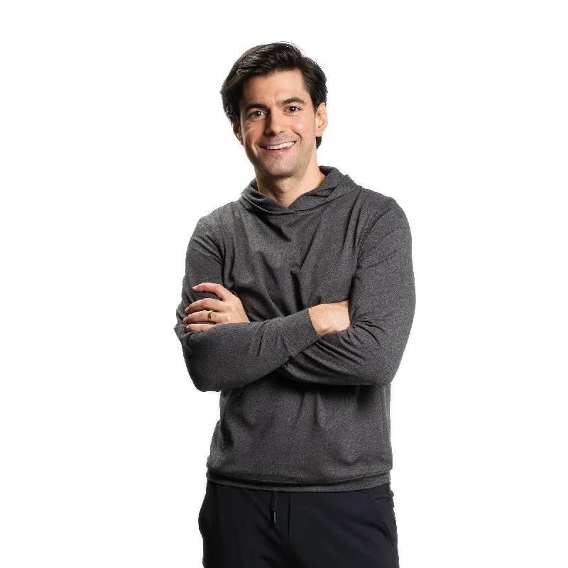 Men's Sweaters with A-Line ShapesPerformance Hoodie - Charcoal