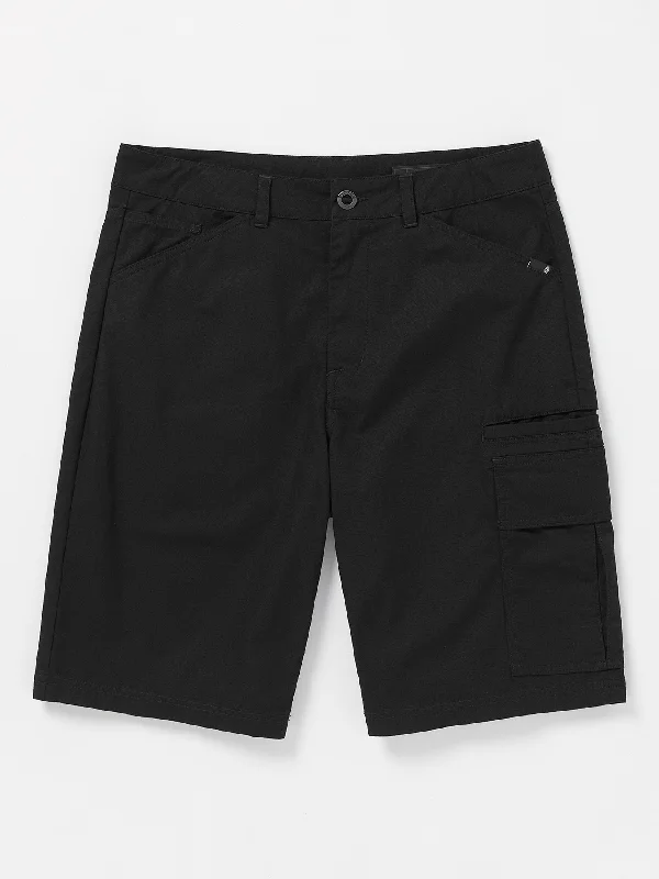 Men's Pants with Flap PocketsGrand Fang Cargo Shorts - Black