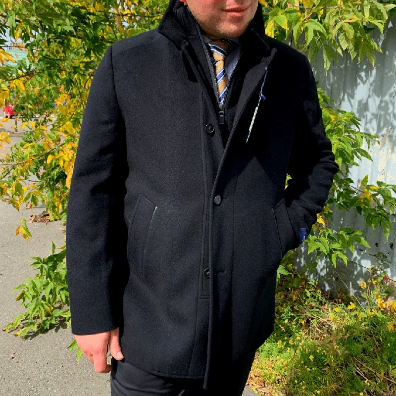 Men's Pants with Contrast StitchingEmpire Wool & Cashmere Winter Coat - 04250