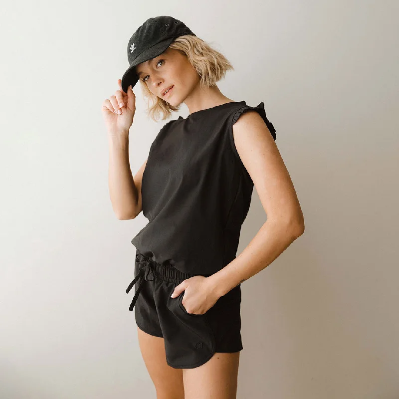 Men's Pants with Back PocketsBlack Romper