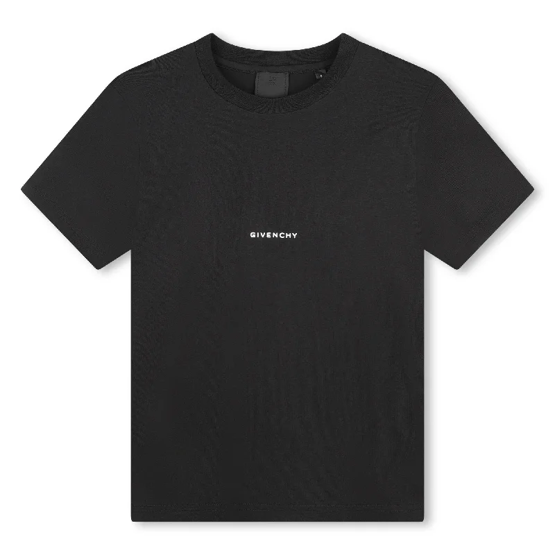 Men's Shirts with Checkered PatternsBlack Mini Logo T-Shirt