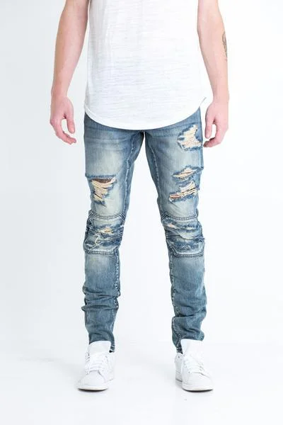New Arrival Designer Men's JeansDAVID DENIM (STONE WASHED)