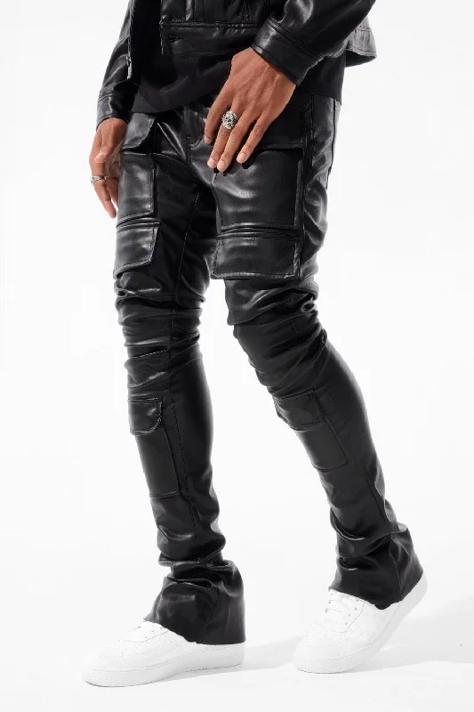 Best Selling Men's Jeans BrandsRoss Stacked - Thriller Cargo Pants (Black)