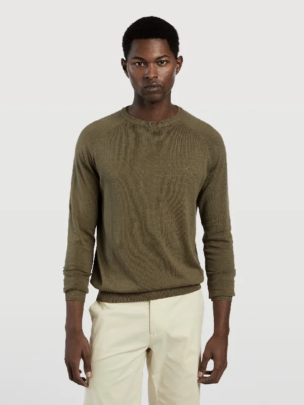 Men's Sweaters for Everyday WearGarment dye crew neck sweater