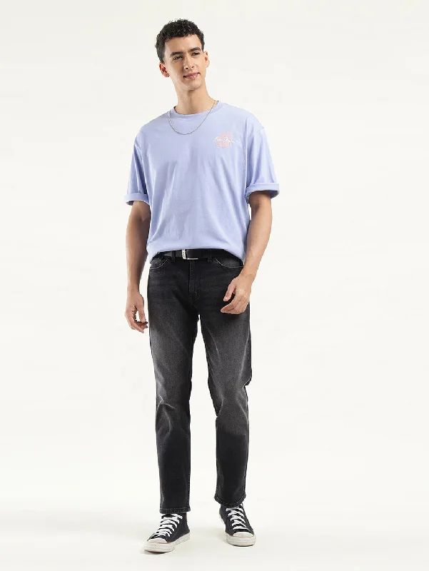 Oversized Men's JeansMen's 550 Relaxed Tapered Fit Black Jeans