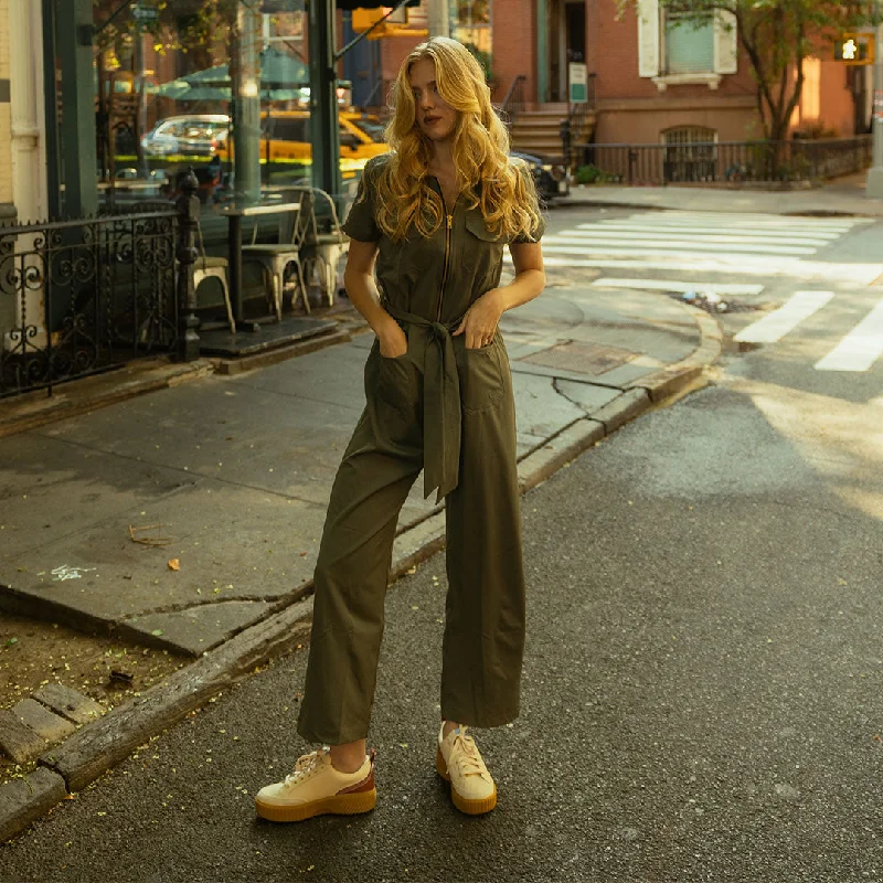 Men's Low-Waisted Pants for a Casual VibeCity Jumpsuit, Olive