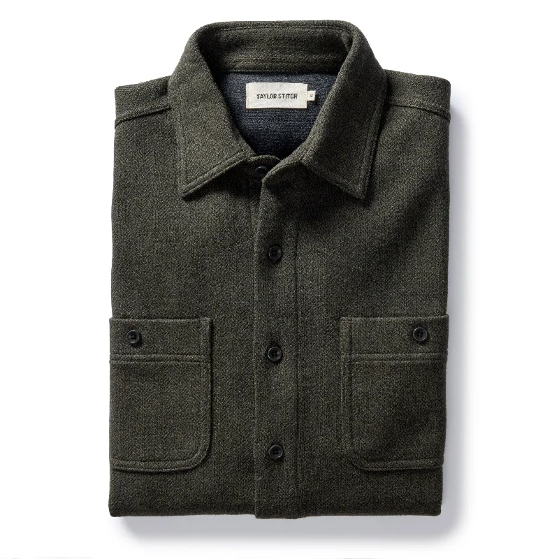 Men's Luxury Shirts for High-End FashionThe Coastline Knit Shirt in Heather Army
