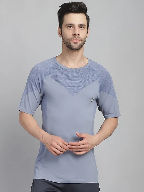 Men's Shirts with Mock NecksMack Jonney Solid Black Round Neck Polyester Lycra Half sleeves Tshirt For Men Men's Shirts with Mock NecksMack Jonney Solid Black Round Neck Polyester Lycra Half sleeves Tshirt For Men