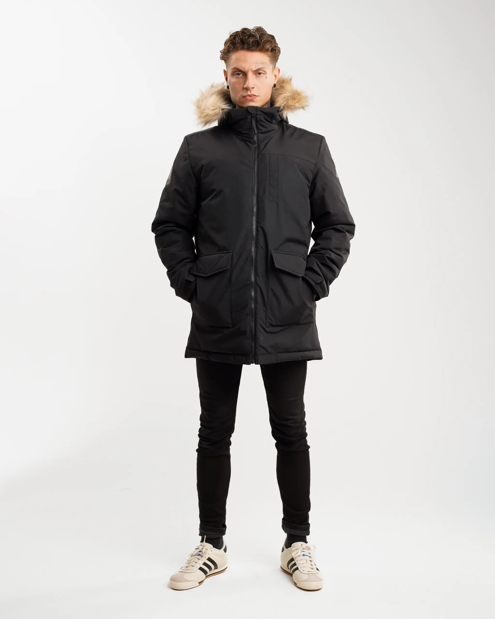 Men's Coats for Short MenNewcastle United adidas Men's Paveric Fur Parka