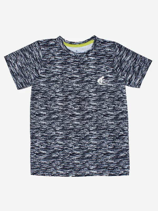 Men's Shirts with Contrast StitchingBoys Round Neck Half Sleeve Tee