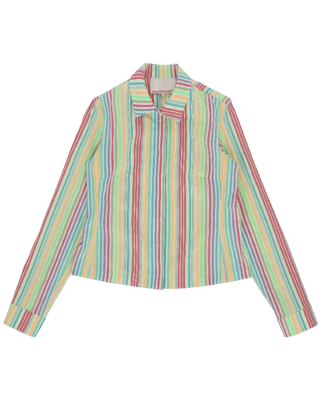 Men's Patterned Dress Casual Shirts for Smart-Casual EventsClown Stripe Shirt Multicolor Men's Patterned Dress Casual Shirts for Smart-Casual EventsClown Stripe Shirt Multicolor