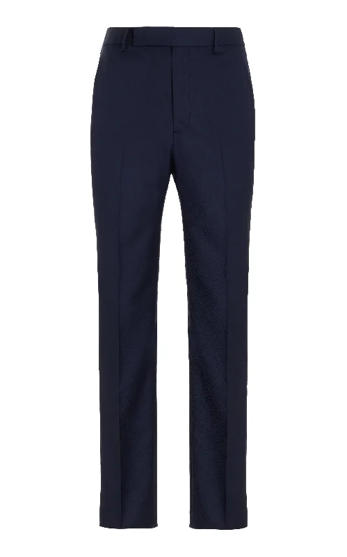 Sebastian Pant in Dark Navy Virgin Wool Twill