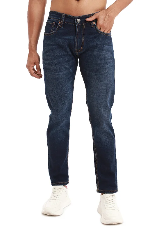 Everyday Casual Men's JeansIndigo Blue Slim fit Jeans