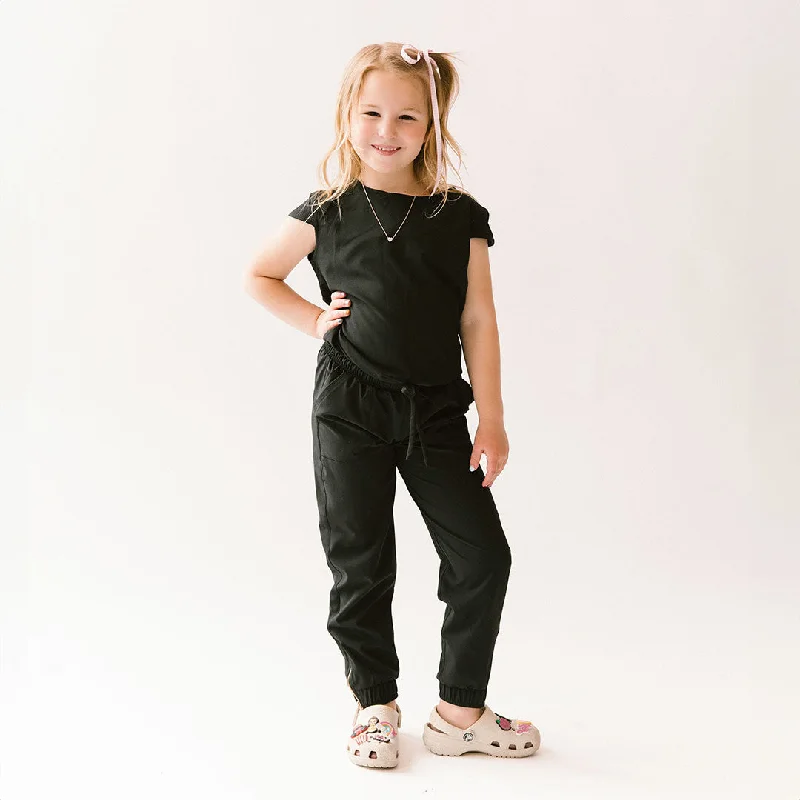 Men's Pants with Stretchable Fabric for FlexibilityMini Black Jumpsuit