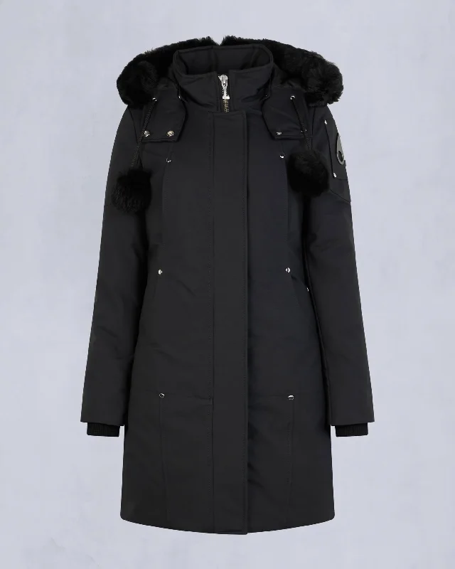 NAVY WITH BLACK SHEARLING