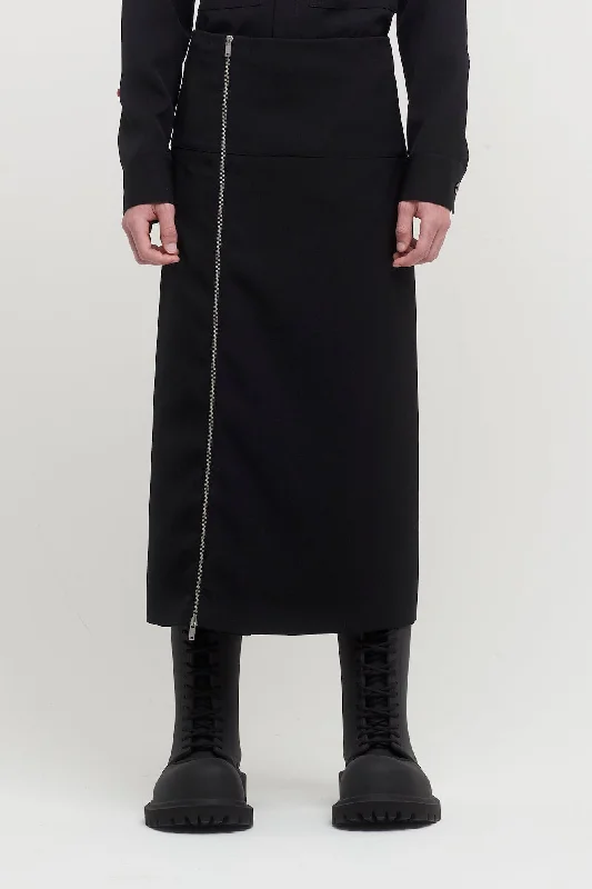 Men's Pants with Shallow PocketsJil Sander Mens Skirt 10 in Black