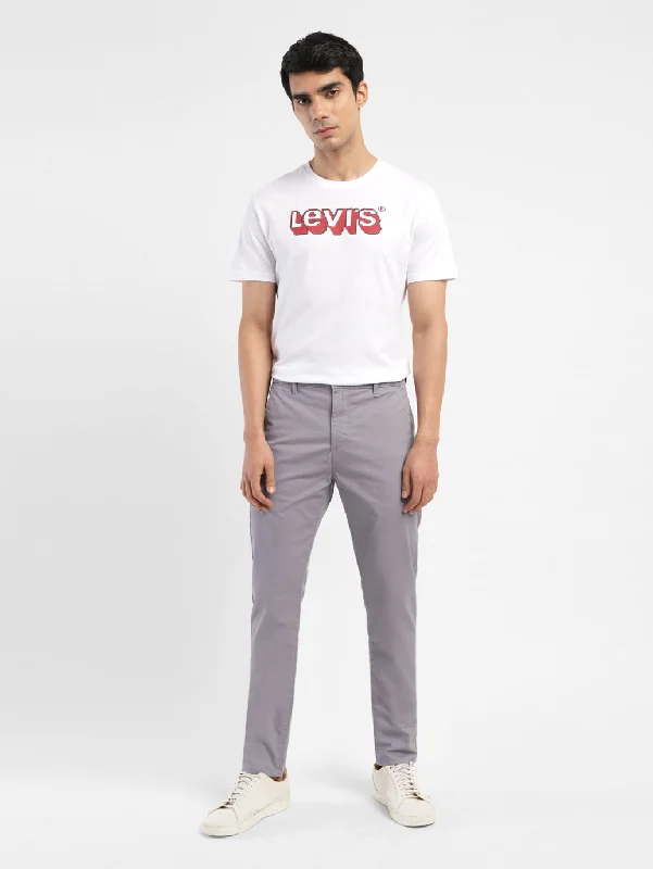 Latest Men's Jeans TrendsMen's 512 Grey Slim Tapered Fit Chinos