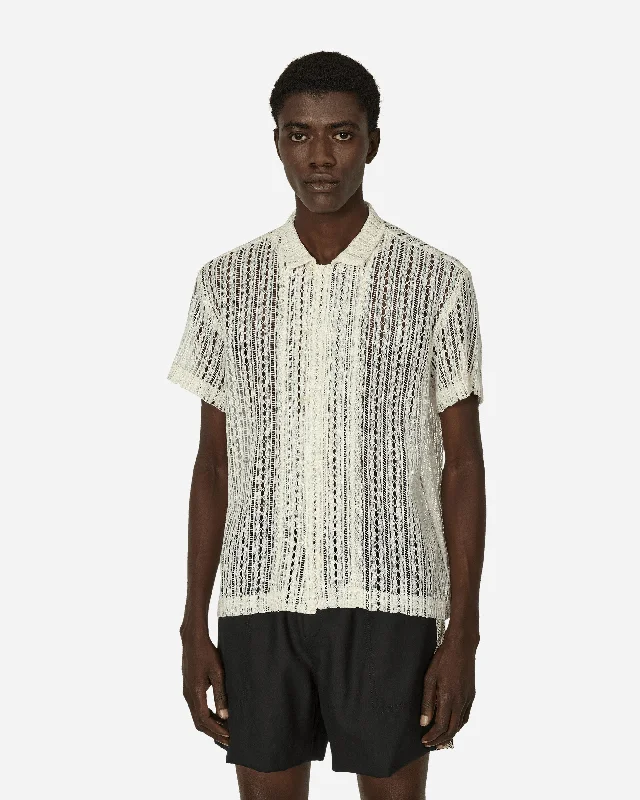 Men's Regular-Fit Shirts for a Classic FitMeandering Lace Short Sleeve Shirt Natural