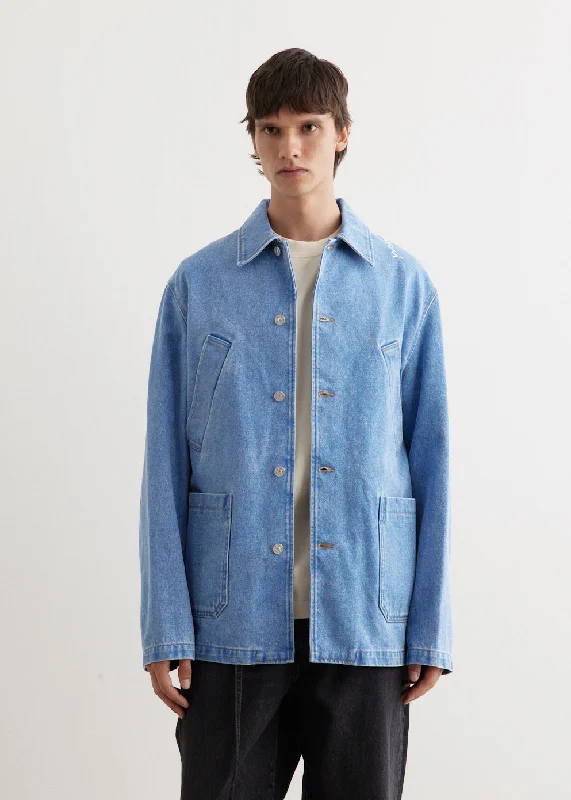 Men's Coats for Mild WeatherBleached Denim Jacket