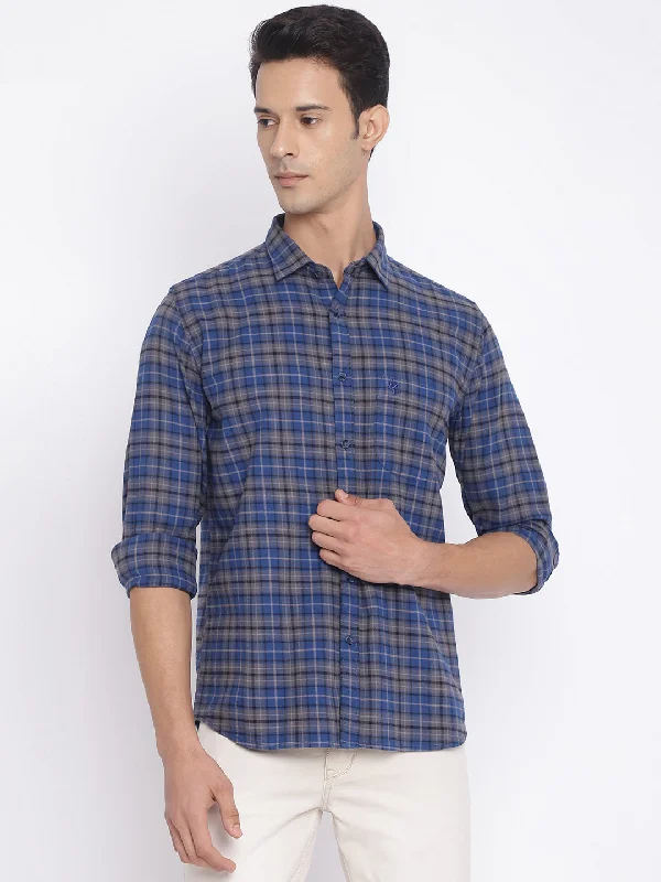 Men's Affordable Shirts for Budget-Friendly StyleMen's Grey Casual Big Checks Full Sleeve Shirt Men's Affordable Shirts for Budget-Friendly StyleMen's Grey Casual Big Checks Full Sleeve Shirt