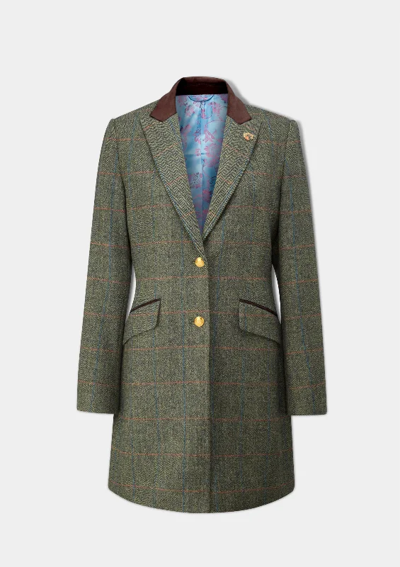 Men's Pants with Turn-Up CuffsCombrook Ladies Mid-Thigh Coat In Spruce - Regular Fit