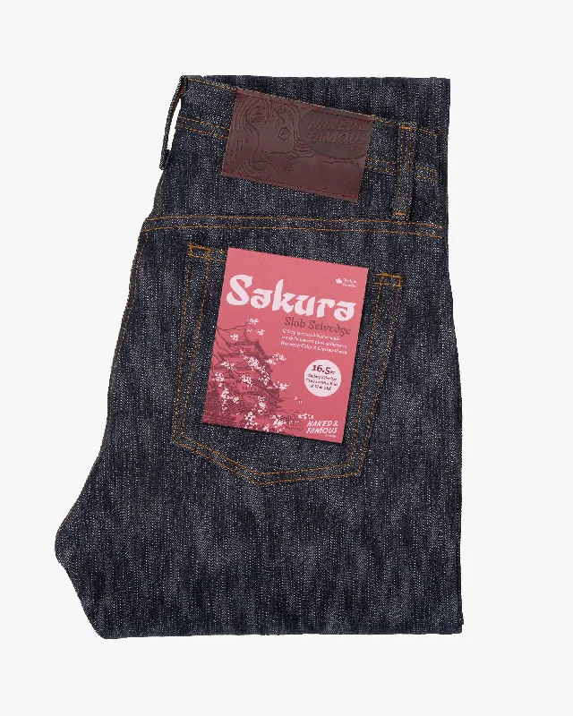 Men's Tapered JeansNaked & Famous Denim Weird Guy Regular Tapered Mens Jeans - Sakura Slub Selvedge