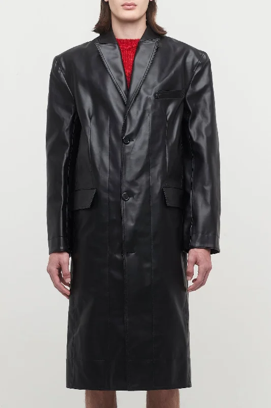 Men's Pants with Pleated FrontsLu'u Dan Oversized Tailored Coat