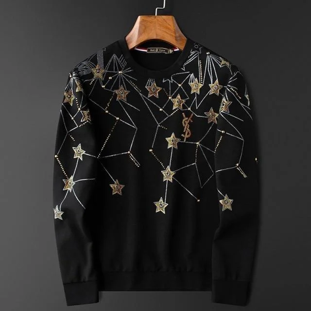 Men's Sweaters with ZippersStar Print Sweaters For Men