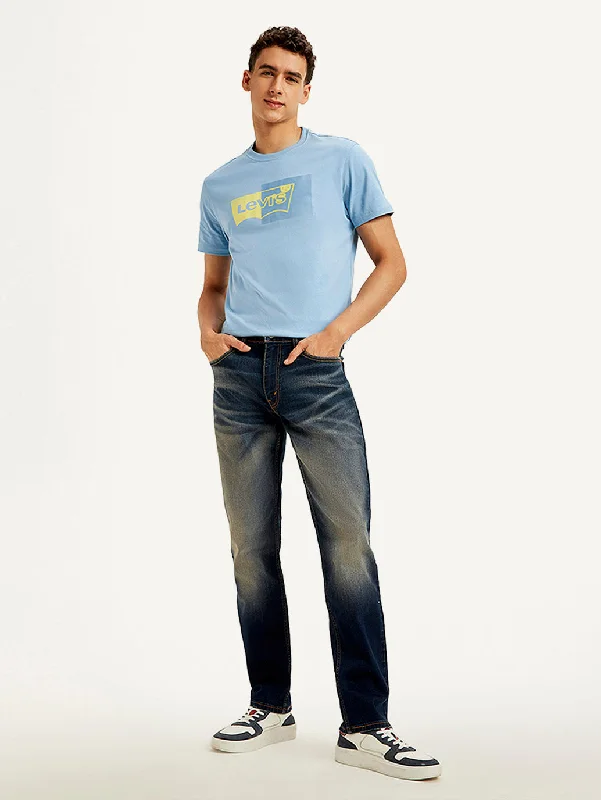 Men's Jeans with Fashionable RipsMen's 511 Slim Fit Dark-Blue Jeans