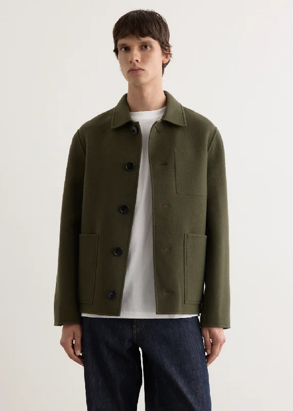 Men's Coats for Every OccasionBoxy Buttoned Jacket