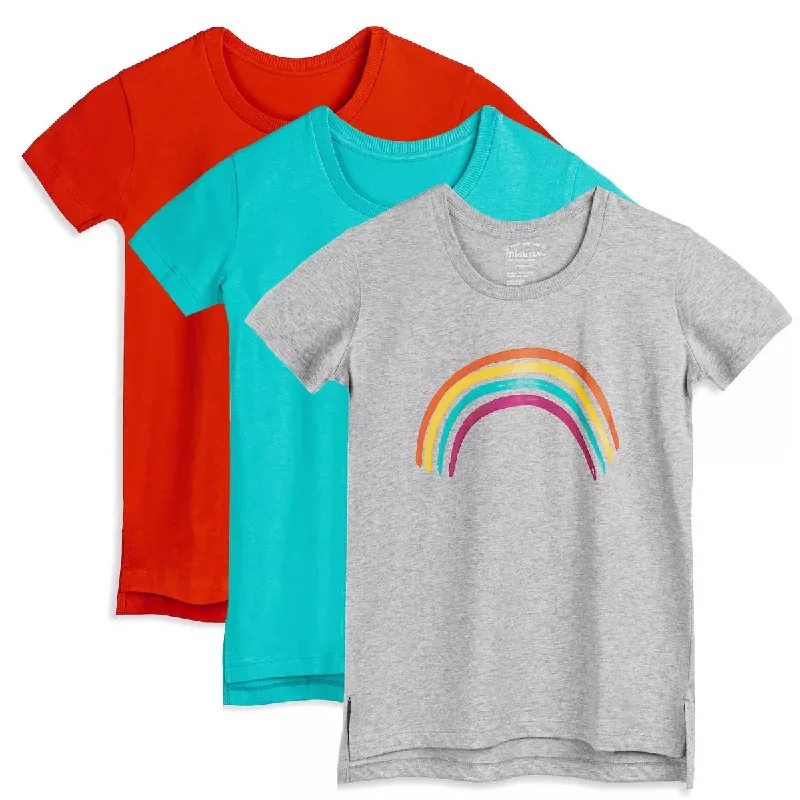 Men's Shirts with Hidden PocketsMightly Girls Turquoise | Rainbow | Red T-Shirt