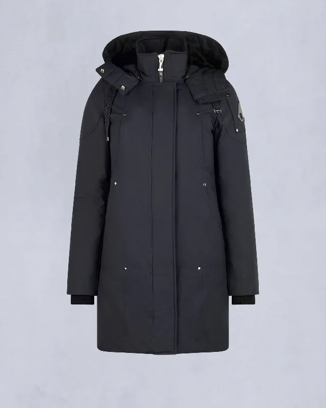 NAVY WITH BLACK SHEARLING