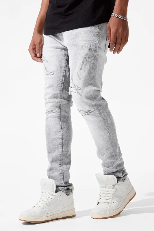 Flexible Stretch Men's JeansSean - Driftwood Denim (Arctic Grey)