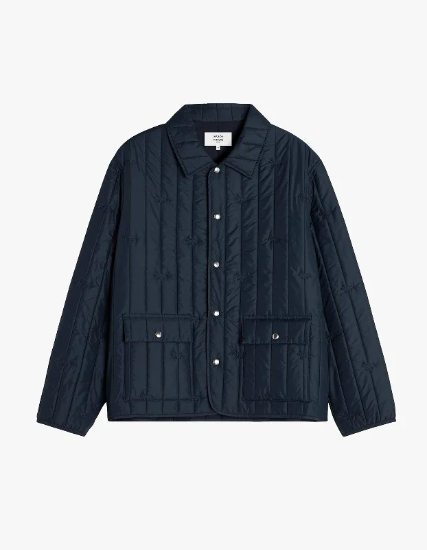 Men's Coats with Synthetic InsulationQuilted Blouson - Slate Grey