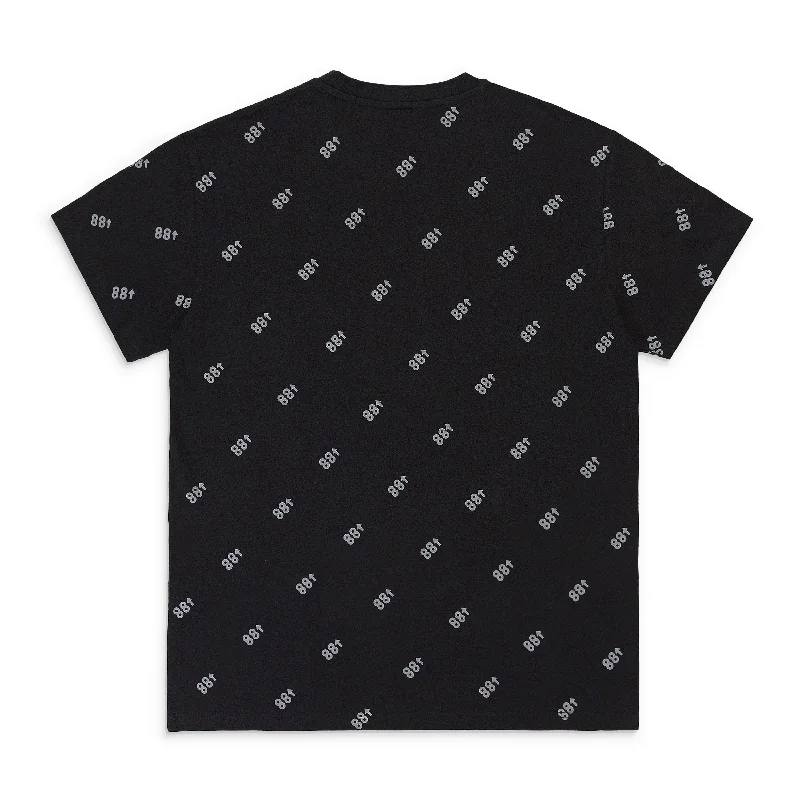 Men's Tailored Shirts for a Professional AppearanceALL OVER LOGO AR BLACK T-SHIRT