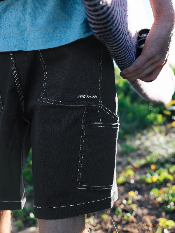 Men's Pants with Contrast WaistbandsVolcom Entertainment Hockey Dad Shorts - Black