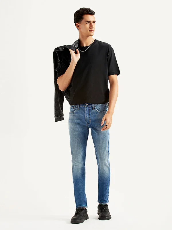 Baggy Men's JeansMen's Skinny Tapered Blue Jeans