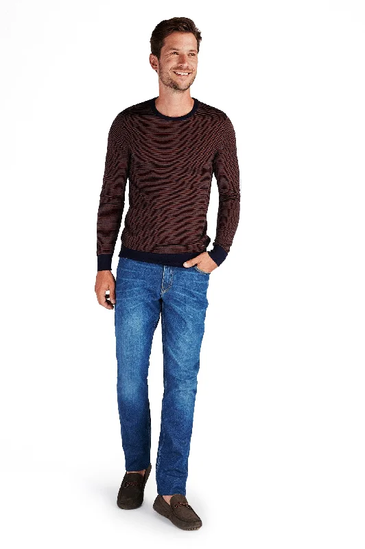 Men's Sweaters with Belt LoopsMen's Casual Fit Knitted Sweater