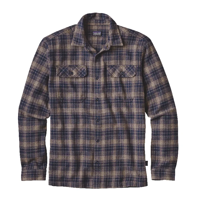 Men's Cufflink-Ready Shirts for Formal EventsMen's Long-Sleeved Fjord Flannel Shirt