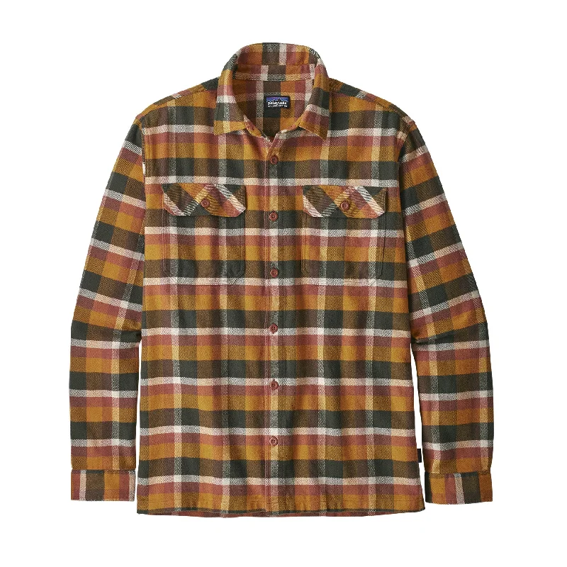 Breathable Men's Linen ShirtsMen's Long-Sleeved Fjord Flannel Shirt