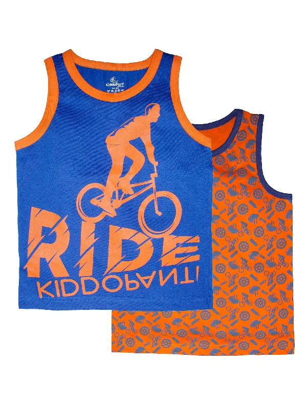 Navy & orange