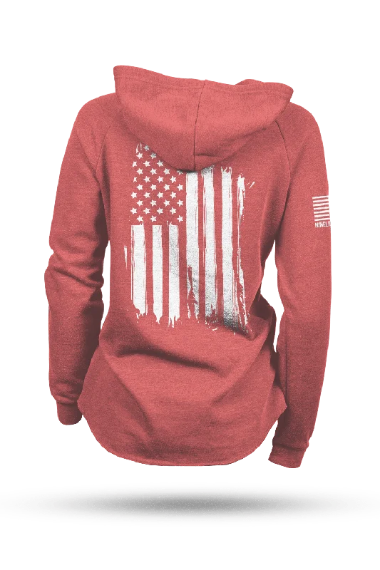 Men's Hoodies with Vintage StyleAmerica - Lightweight Women's V-Neck Hoodie