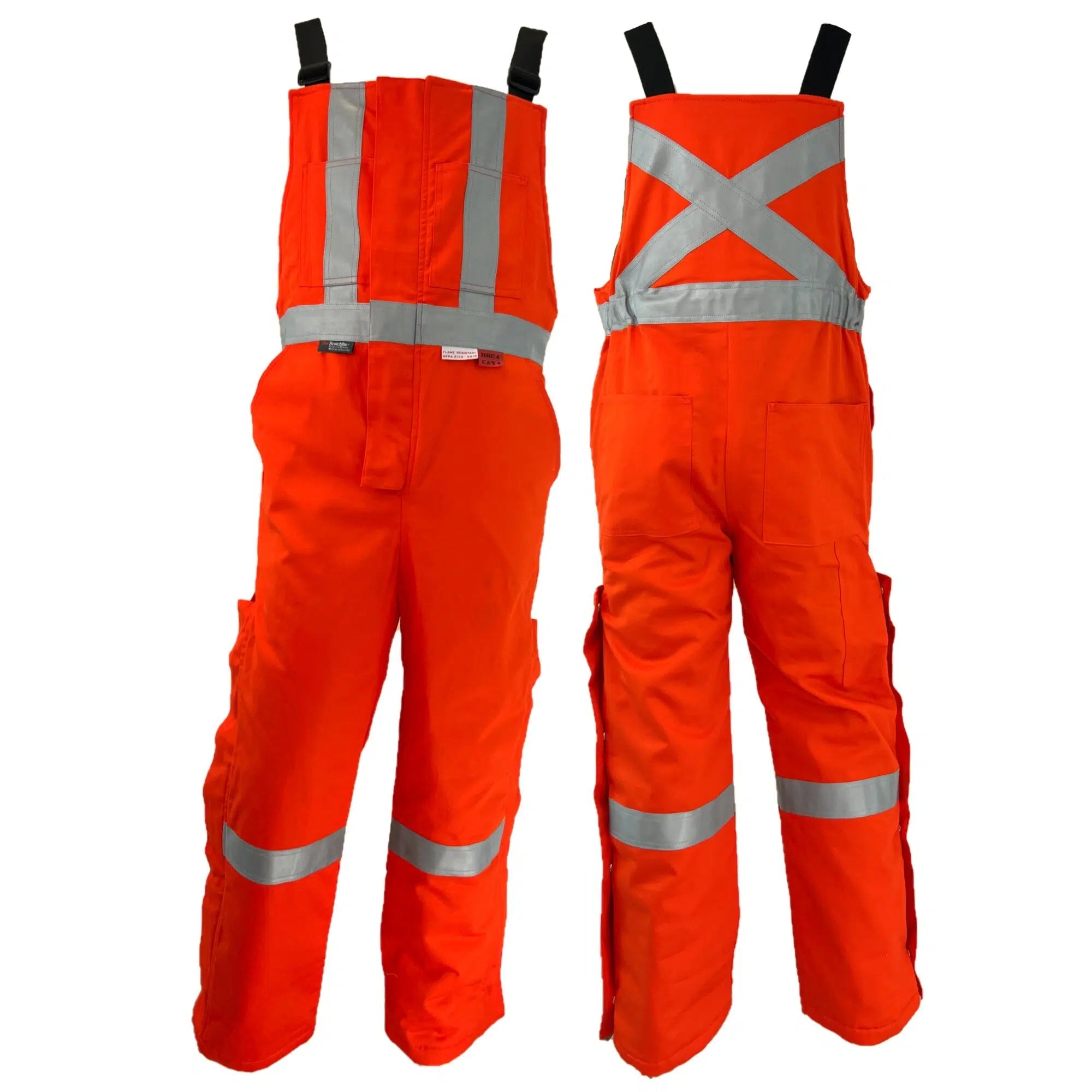 Men's Relaxed-Fit Pants for ComfortAtlas Orange Men's Guardian® FR/AR Insulated Bibs 2192OR Men's Relaxed-Fit Pants for ComfortAtlas Orange Men's Guardian® FR/AR Insulated Bibs 2192OR