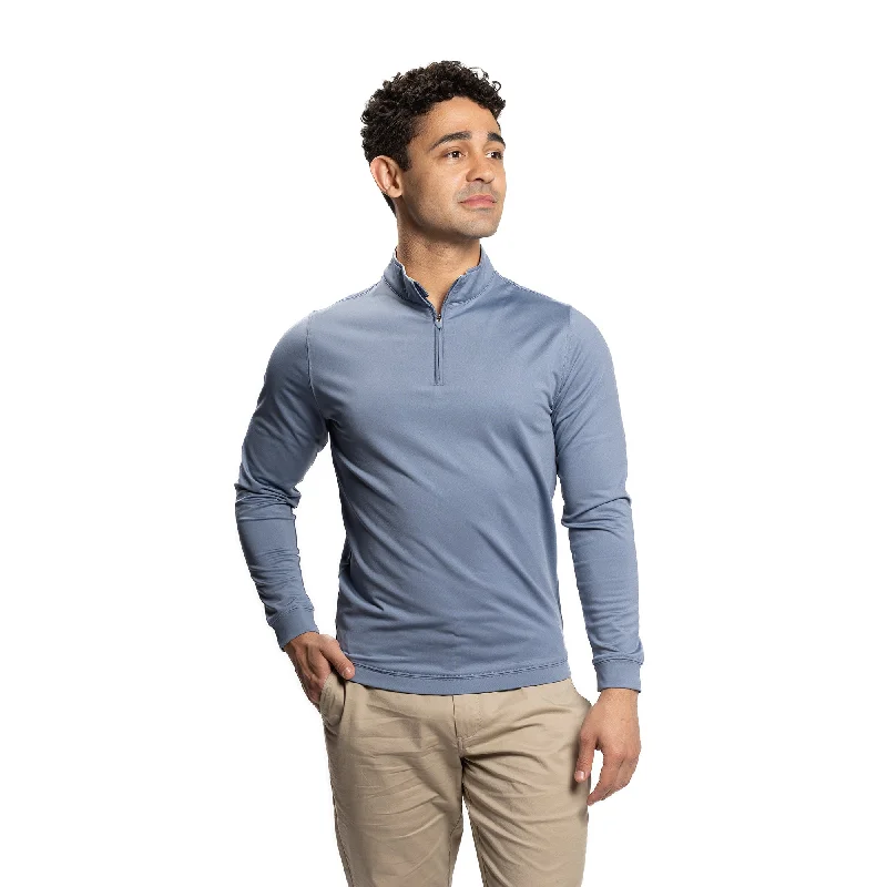 Men's Sweaters in Neutral ColorsPerformance Quarter Zips - Slate